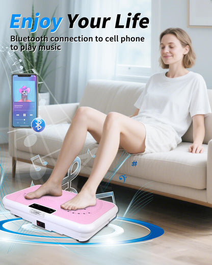 Shake Plate Vibration Exercise Machine for Lymphatic Drainage Massager & Weight Loss for Women and Men