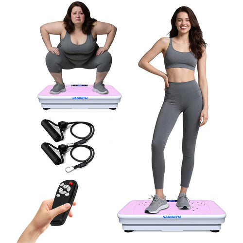 Shake Plate Vibration Exercise Machine for Lymphatic Drainage Massager & Weight Loss for Women and Men